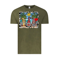 Vintage Olive summer gnome mousepad Vintage Tee - SublimationCraftShop
