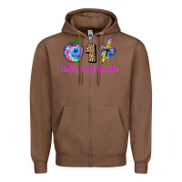 Chestnut hello first grade tie dye 3200x2400 Zipper Hoodie - AdoDesignShop