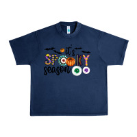 Navy spooky Urban Heavy Tee - CowhideDigitalArt