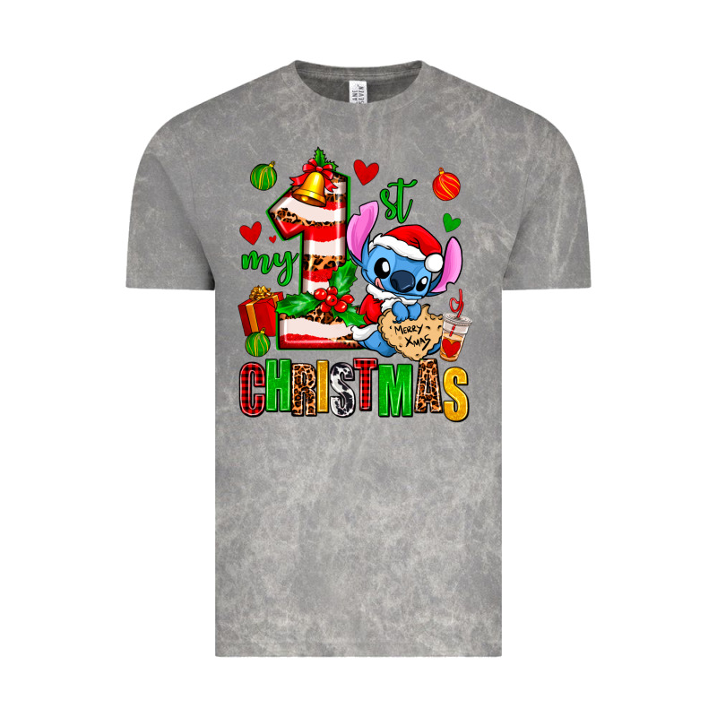 My First Christmas Stitch Vintage Tee by AdoDesignShop | Teevron