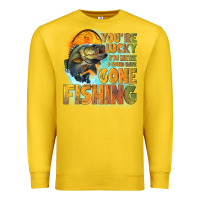 Lemon youre lucky im here i could have gone fishing Premium Sweatshirt - NancyCooperArtShop
