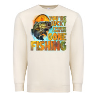 Sandshell youre lucky im here i could have gone fishing Premium Sweatshirt - NancyCooperArtShop