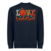 Navy love basketball Heavyweight Sweatshirt - Zillion Design Studio