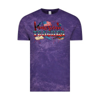 Cloud Purple American Teacher 4th of July Vintage Tee - CowGirlArtShop