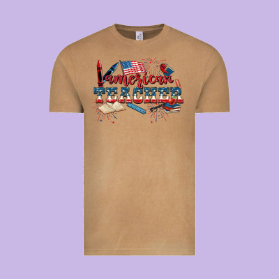 American Teacher 4th Of July Vintage Tee Designed By Cowgirlartshop