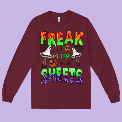 Freak In The Sheets Long Sleeve Tee Designed By Bundleandbundleshop