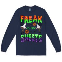 Navy freak in the sheets Long Sleeve Tee - BundleAndBundleShop