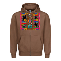 Chestnut rodeo serape leopard glitter Zipper Hoodie - Artiststas
