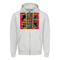 Dove Grey rodeo serape leopard glitter Zipper Hoodie - Artiststas