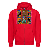 Red rodeo serape leopard glitter Zipper Hoodie - Artiststas