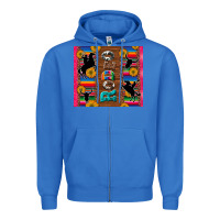True Royal rodeo serape leopard glitter Zipper Hoodie - Artiststas