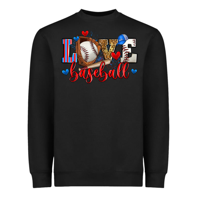 Love Baseball Heavyweight Sweatshirt by Zillion Design Studio | Teevron