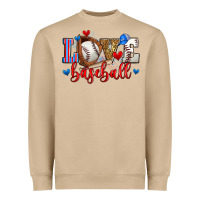 Mushroom love baseball Heavyweight Sweatshirt - Zillion Design Studio
