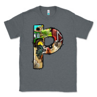 Charcoal Heather farm life alphabet lowercase letters p Classic Tee - BundleAndBundleShop