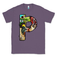 Lavender farm life alphabet lowercase letters p Classic Tee - BundleAndBundleShop