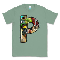 Sage farm life alphabet lowercase letters p Classic Tee - BundleAndBundleShop