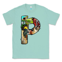 Seafoam farm life alphabet lowercase letters p Classic Tee - BundleAndBundleShop