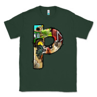 Sports Green farm life alphabet lowercase letters p Classic Tee - BundleAndBundleShop