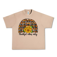Burro Thankful Vibes Only Urban Heavy Tee - CowhideDigitalArt