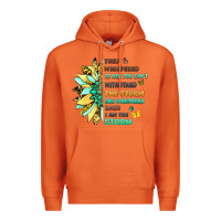 Carrot inspirational flower and quote design Premium Hoodie - LillyAllenDesigns