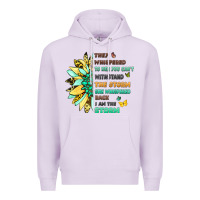 Lilac inspirational flower and quote design Premium Hoodie - LillyAllenDesigns