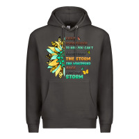 Smoke inspirational flower and quote design Premium Hoodie - LillyAllenDesigns