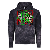 Cloud Black soccer mama with leopard Vintage Hoodie - Zillion Design Studio