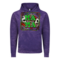 Cloud Purple soccer mama with leopard Vintage Hoodie - Zillion Design Studio