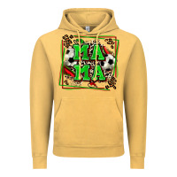 Vintage Mustard soccer mama with leopard Vintage Hoodie - Zillion Design Studio