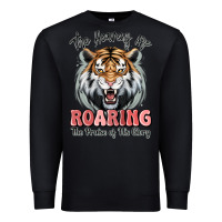 Black the heavens are roaring tiger Premium Sweatshirt - MaliasSmallBusiness