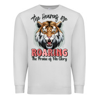 Dove Grey the heavens are roaring tiger Premium Sweatshirt - MaliasSmallBusiness