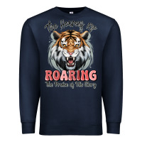 Navy the heavens are roaring tiger Premium Sweatshirt - MaliasSmallBusiness