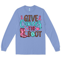 Colony Blue give cancer the boot Long Sleeve Tee - JahusDesignShop