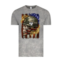 Cloud Rock Army skull 4th of july Vintage Tee - CowGirlArtShop
