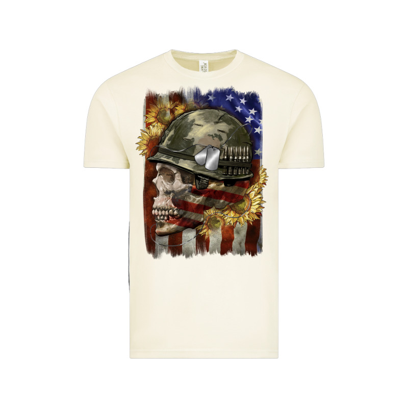 Army Skull 4th Of July Vintage Tee by CowGirlArtShop | Teevron