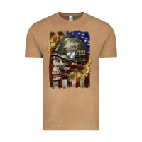 Vintage Camel Army skull 4th of july Vintage Tee - CowGirlArtShop