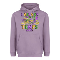Lavender laissez les bon temps rouler Heavyweight Hoodie - MaliasSmallBusiness