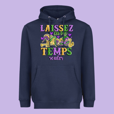 Laissez Les Bon Temps Rouler Heavyweight Hoodie Designed By Maliassmallbusiness