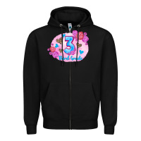 Black back to school flowers third grade 3200x2400 Zipper Hoodie - AdoDesignShop