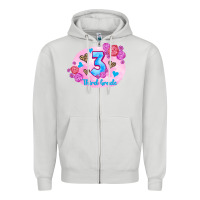 Dove Grey back to school flowers third grade 3200x2400 Zipper Hoodie - AdoDesignShop