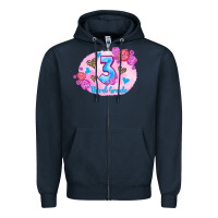 Navy back to school flowers third grade 3200x2400 Zipper Hoodie - AdoDesignShop