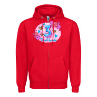 Red back to school flowers third grade 3200x2400 Zipper Hoodie - AdoDesignShop