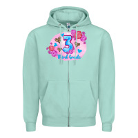 Seafoam back to school flowers third grade 3200x2400 Zipper Hoodie - AdoDesignShop