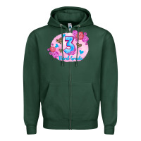 Sports Green back to school flowers third grade 3200x2400 Zipper Hoodie - AdoDesignShop
