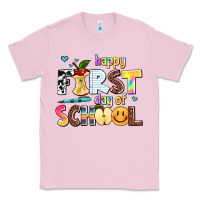 Bubblegum Pink happy first day of school Classic Tee - AdoDesignShop