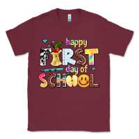 Burgundy happy first day of school Classic Tee - AdoDesignShop