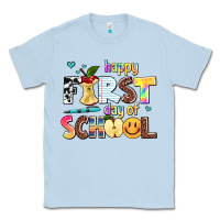 Dusty Blue happy first day of school Classic Tee - AdoDesignShop