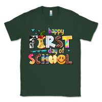 Sports Green happy first day of school Classic Tee - AdoDesignShop