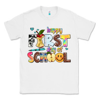White happy first day of school Classic Tee - AdoDesignShop