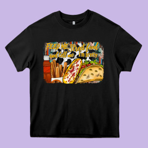 Feed Me Street Food And Tell Me Im Pretty Heavy Core Tee Designed By Racoondesign